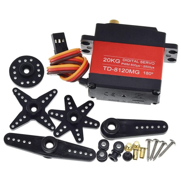 TD-8120MG Waterproof Metal Gear Digital Servo Motor - 20kg Torque 2